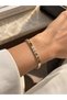 Gold Color Gold Rectangular Formed Bracelet