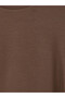 Two Mt Shop Quality Lcw Everyday Brown Striped Soft Touch Women's Sweatshirt - 6
