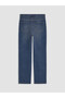 Alita City Lcw Vision Indigo Denim Straight Straight & High Waist Straight Leg Women's Jean Pants - 6