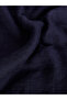 Two Mt Shop Quality Lcw Accessories Navy Blue Satin Plain Women's Shawl - 4