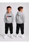 Men's Hooded Tracksuit Set – Printed Hoodie Sweatshirt and Sweatpants Winter Outfit