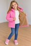 Flowered Baklava Patterned Girls' Water and Wind Proof Hooded Coat - 2