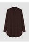 Gencc Quality Lcw Everyday Brown Gabardine Women's Shirt Tunic - 5