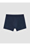 Ozmarka New Season Navy Blue Cotton Flexible Men's Boxer 5-Pack - 4