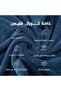 Plain Cappa Bathrobe, Stitched Sides, Blue - 6