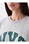 Alita City Gray Nyc Printed Oversize Women's Sweatshirt with a Difference - 3