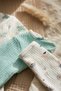 Sky&Dream 3-Piece Cotton Ribbed Baby Romper Set - Zippered, Bird and Rainbow Patterned Unisex Romper - 5