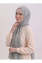 Aya Series Plain Aya Thin Cotton Shawl Medium Light Gray - 3