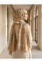 Beige Viscose Blend Shawl - 5