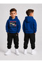 Men's Hooded Tracksuit Set – Printed Hoodie Sweatshirt and Sweatpants Winter Outfit