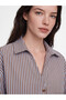 Striped Modal Blend Women's Shirt for Style Seekers from Uzg Store - 4