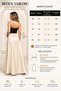 Satin Bell Cut Long Evening Dress Skirt - 4