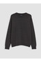Two Mt Shop Quality Anthracite Oval Collar Boys' Knitwear Sweater