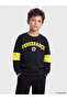 Two Mt Shop Quality Lcw Kids Navy Blue 3 Thread Raster Printed Loose & Baggy Boys' Sweatshirt - 2