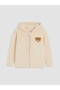 Two Mt Shop Quality Lcw Baby Beige Embroidered Hooded Baby Boy Set - 3