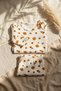 Yellow Daisy Patterned Double Ribbed 100% Cotton Baby Girl Set 3-6-9 Months - 5