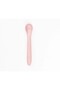 4-Piece Silicone Baby Food Set – Vacuumed 3-Compartment Plate, Silicone Spoon with Teether, and Adjustable Bib; Pink, Baby Feeding, Silicone - 7