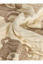 Teddy Bear Embroidered Baby Blanket 80X80 cm from Uzg Store for Style Enthusiasts - 4