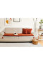 Linen Pet-Friendly Sofa Pad/Seat Mattress, Washable Size Options, Includes Throw Pillow Cover as a Gift