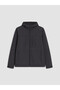 Ozmarka New Season Anthracite Regular Fit Hooded Men's Jacket - 4