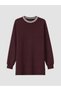 Seray New Season Mürdüm Soft Touch Women's Sweatshirt Tunic - 5