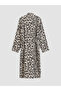 Two Mt Shop Quality Lcw Home Mixed Leopard Women's Bathrobe - 3