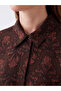 Two Mt Shop Quality Lcw Grace Burgundy Patterned Standard & Regular Women's Shirt Tunic - 3