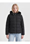 Two Mt Shop Quality Xside Black Hooded Women's Puffer Jacket
