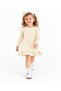 Baby Girl Child Ruffle Ribbed Dress Long Sleeve Casual Stylish Dress %100 Cotton - 3