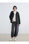 Alita City Lcw Vision Black Hooded Oversize Women's Raincoat with a Difference - 2