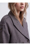 Two Mt Shop Quality Lcw Vision Gray Jacket Collar Women's Cashmere Coat - 3