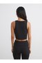 Alita City with a Difference of Style, Koor Sport Black Plain Super Skinny & Extra Narrow Sleeveless Women's Athlete Tank Top - 4
