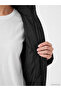 Two Mt Shop Quality Lcw Everyday Black Plain Loose & Baggy Women's Puffer Coat - 3