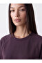 Two Mt Shop Quality Plum Soft Touch Oversize Women's Sweatshirt - 3