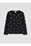 Esvab • Modern & Distinctive Zero Roba Collar Embroidered Girls' T-Shirt - 2
