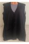 Er Clothing Seasonal Knitwear Vest Black Double Pockets - 2