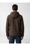 Ozmarka New Season Brown Regular Fit Hooded Men's Jacket - 4