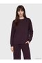 Texx Store Quality Xside Mürdüm Soft Tocuh Oversize Women's Sweatshirt