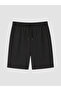 Özmarka New Season Black Regular Fit Men's Shorts - 5