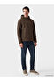 Ozmarka New Season Brown Regular Fit Hooded Men's Jacket - 2