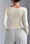 Women's Camisole Fabric Cotton Pool Collar Basic Top Bluz - 2