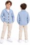 Men's and Children's Quilted Buttoned Basic Cardigan-Jacket