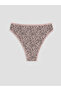 Peak New Season Brown Leopard Patterned Brazilian Panties 3-Piece Set - 5