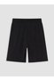 Two Mt Shop Quality Lcw Curve Black Large Size Elastic Waist Women's Shorts Leggings - 6