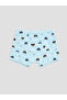 Peak New Season Blue Printed Boys' Boxer 3-Pack - 4