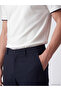 Peak New Season Navy Blue Regular Fit Dobby Men's Trousers - 3