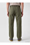 Özmarka New Season Khaki Regular Fit Gabardine Men's Trousers - 4