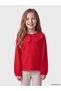 Alita City Lcw Kids Red Combed Cotton Embroidered Standard & Regular Long Sleeve Girls' T-Shirt with a Difference