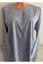 Er Clothing Paper Print Combed Cotton Blouse Long-Sleeved Crew Neck Front Button Floral - 3