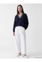 Peak New Season Navy Blue Soft Touch Oversize Women's Sweatshirt - 2